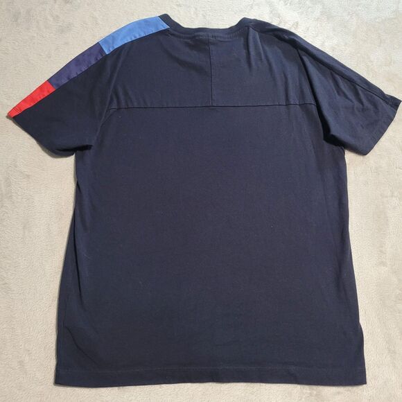Puma BMW M Motorsport Shirt Mens Medium Blue Graphic Racing Short Sleeve - Picture 9 of 10